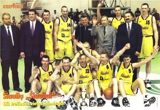 BC Šiauliai. 1999-2000 m. pirmoji LKL bronza.