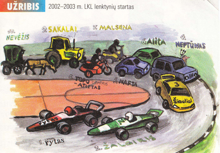 BC Šiauliai. Prieš 2002-2003 m. sezono startą "Šiaulių" komanda įvardinama kaip trečioji LKL komanda